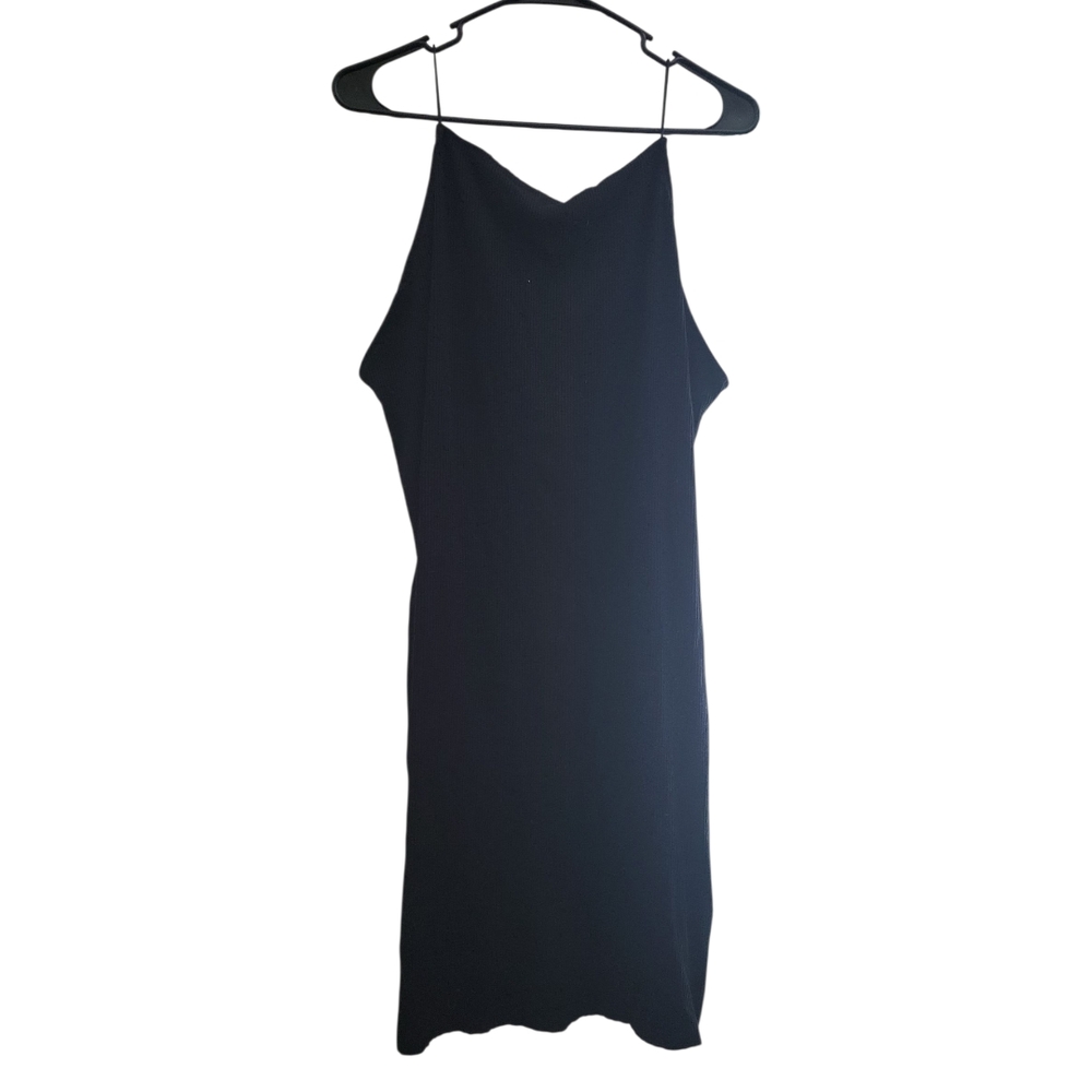 H&M Black Halter Slip Dress